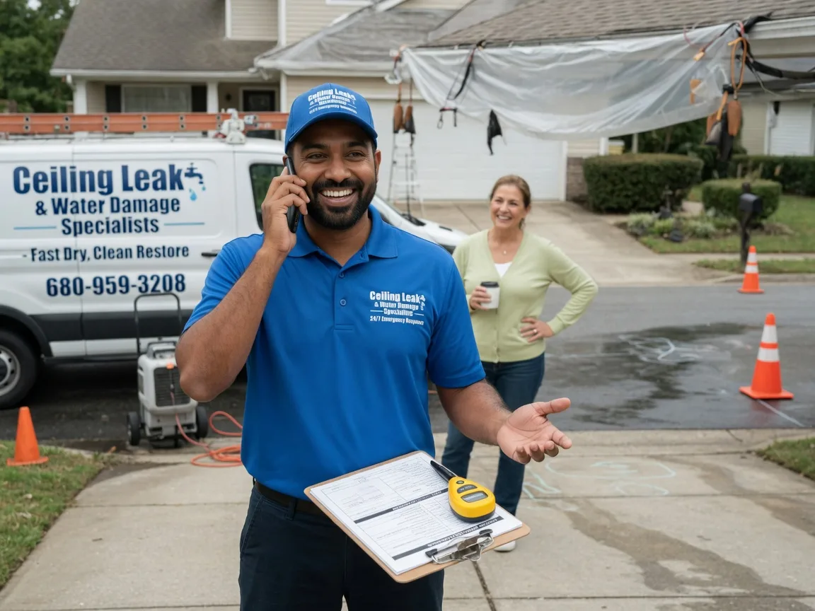 Ceiling Leak Cleanup Forestburg, TX FAQs